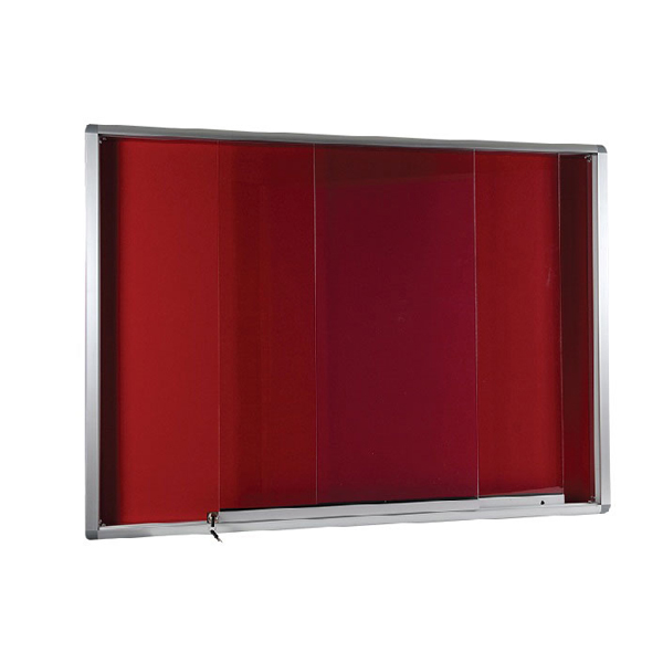 noteice board - aluminium frame sliding glass