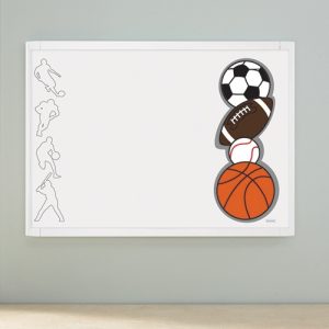 QUARTET White Frame Sports Combination Board