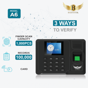 Biosystem A6 Fingerprint Time Attendance