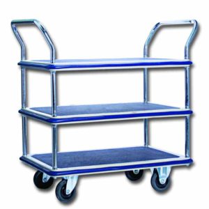 Mystar MS-105 Triple Decker – Double Handle Trolley – 150KG Loading Capacity