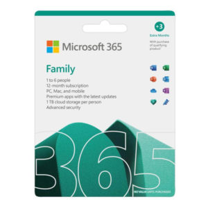 Microsoft Office 365 Family (ESD) PC/MAC – 1 Year License